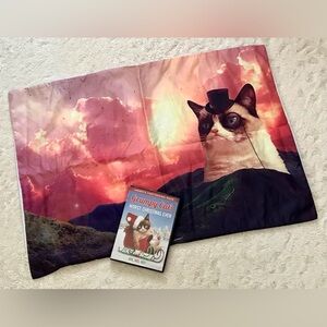 Grumpy Cat Custom Online Order Standard Pillowcase & Bonus Grumpy Cat Movie DVD